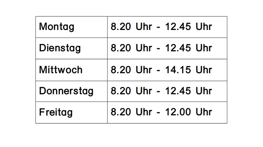 Klassen in der Oststraße Klassen in der Oststraße