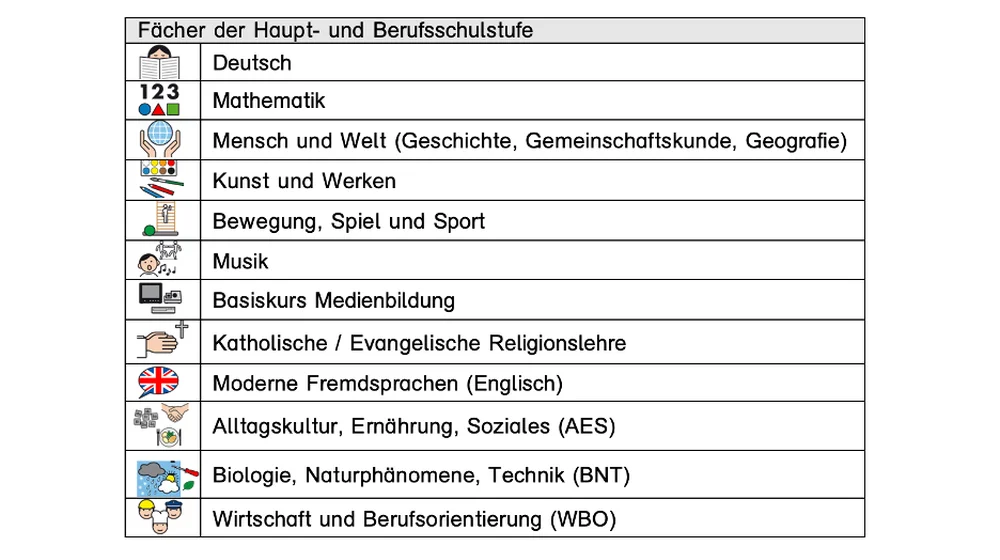 Fächer und Fächerverbünde Fächer und Fächerverbünde